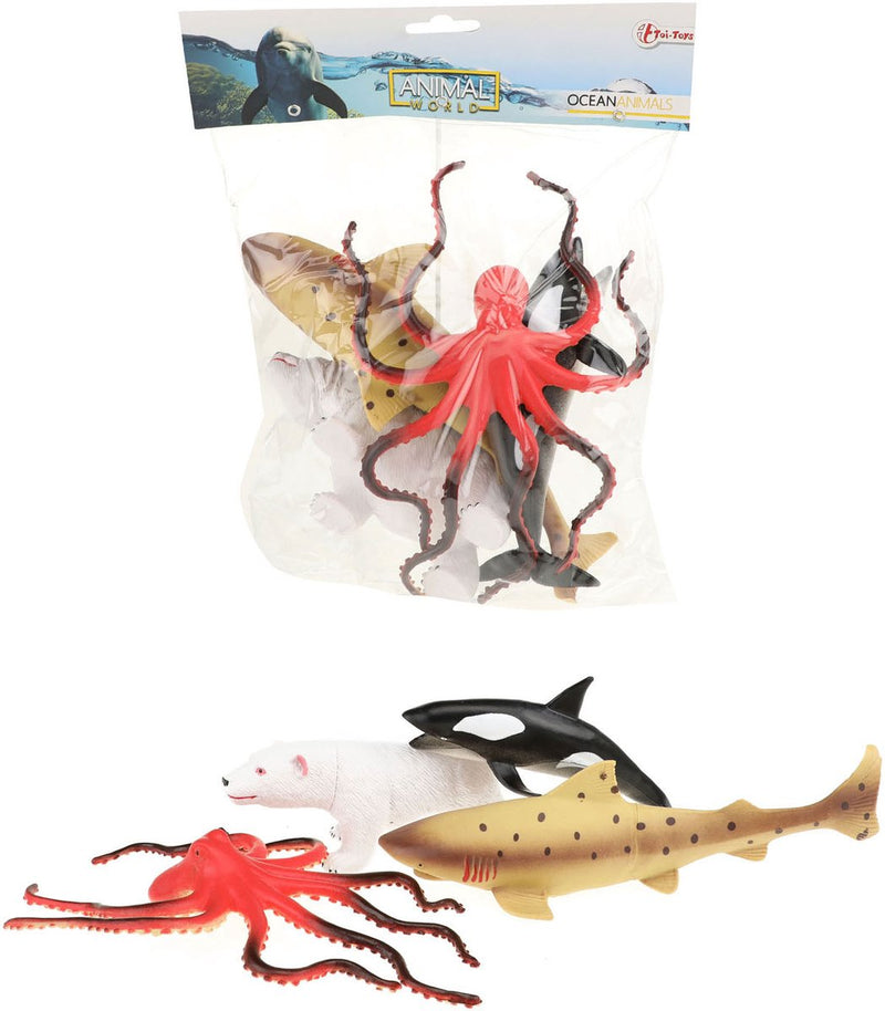 Afbeelding laden in galerijviewer, Toi-toys animal world zeedieren deluxe, 5st.