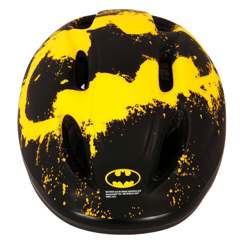 Afbeelding laden in galerijviewer, skate fietshelm Batman juniGoud 52-56 cm zwart geel