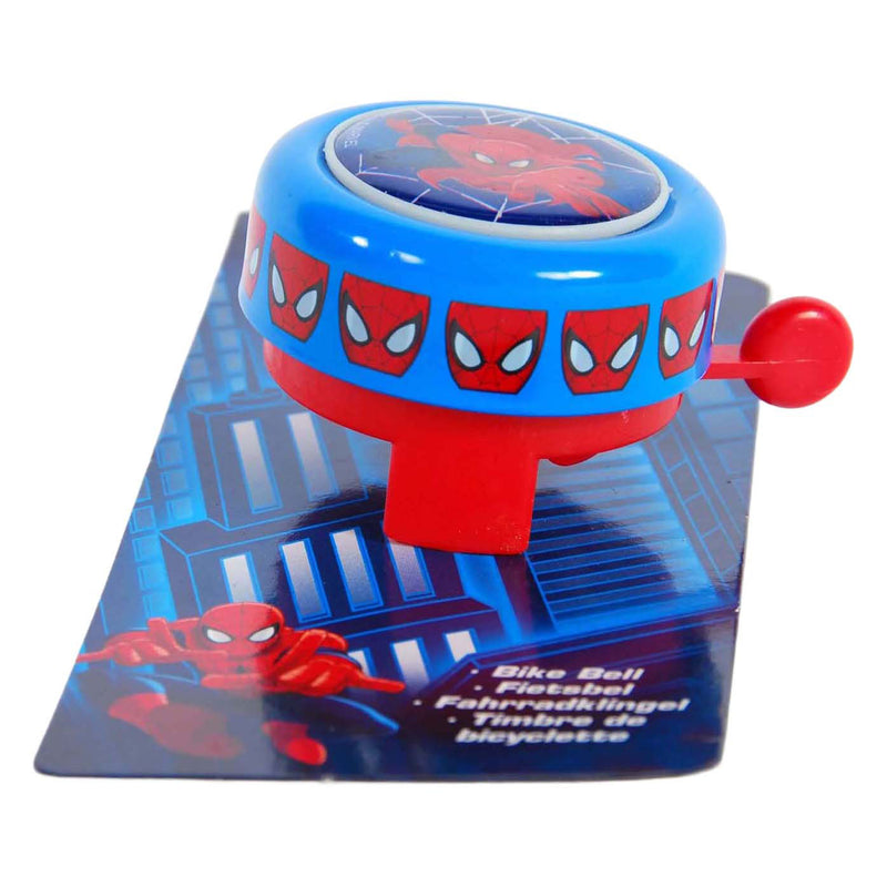 Load image into Gallery viewer, fietsbel Spider-Man blauw rood 54 mm