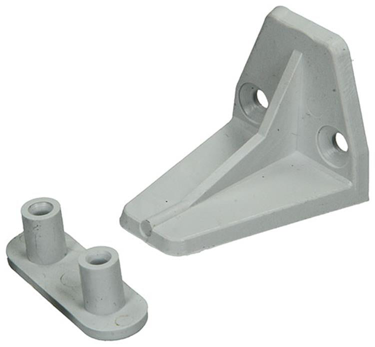 Laden Sie das Bild in Galerie -Viewer, Mack 1010114 - 2 stoothaken trapezium voor rolluik wit 42mm | 10 stuks