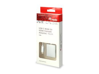 Load image into Gallery viewer, Equip 133452 usb type c male to hdmi female adapter, 15cm