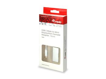 Load image into Gallery viewer, Equip 133457 usb type c male to mini displayport female adapter, 15cm