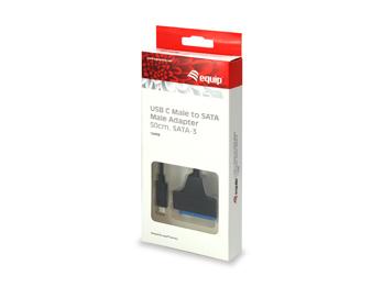 Load image into Gallery viewer, Equip 133456 usb type c male to sata male adapter, 50cm