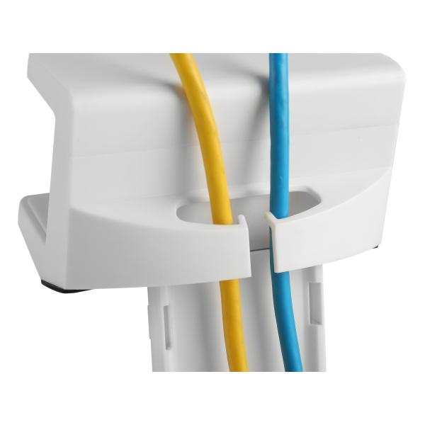 Load image into Gallery viewer, Equip 650806 clamp-on powerstrip holder, abs, steel, white