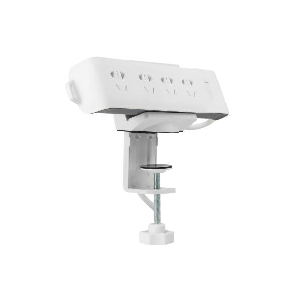 Load image into Gallery viewer, Equip 650806 clamp-on powerstrip holder, abs, steel, white