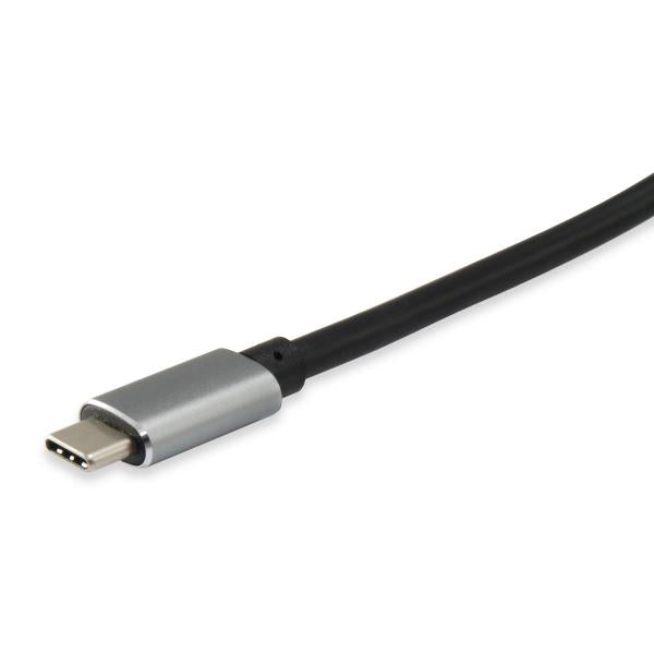 Load image into Gallery viewer, Equip 133464 usb type c to 2x hdmi female adapter, 2160p@30 hz, usb3.1 gen1, grey
