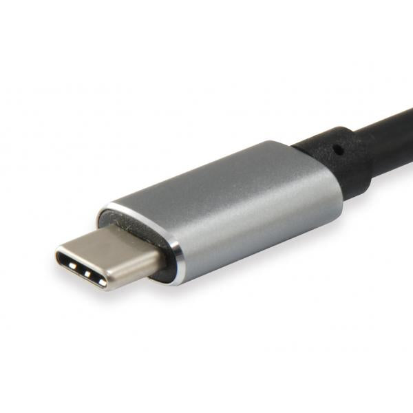 Load image into Gallery viewer, Equip 133464 usb type c to 2x hdmi female adapter, 2160p@30 hz, usb3.1 gen1, grey