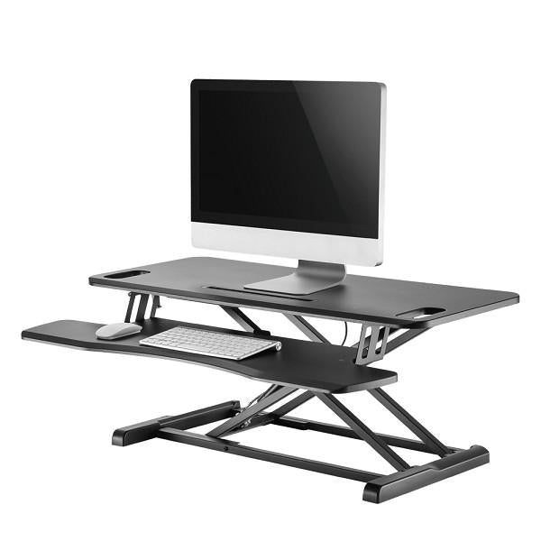 Load image into Gallery viewer, Neomounts ns-ws300black sit-stand desktop workstation, 17 kg, 11 - 51 cm, black