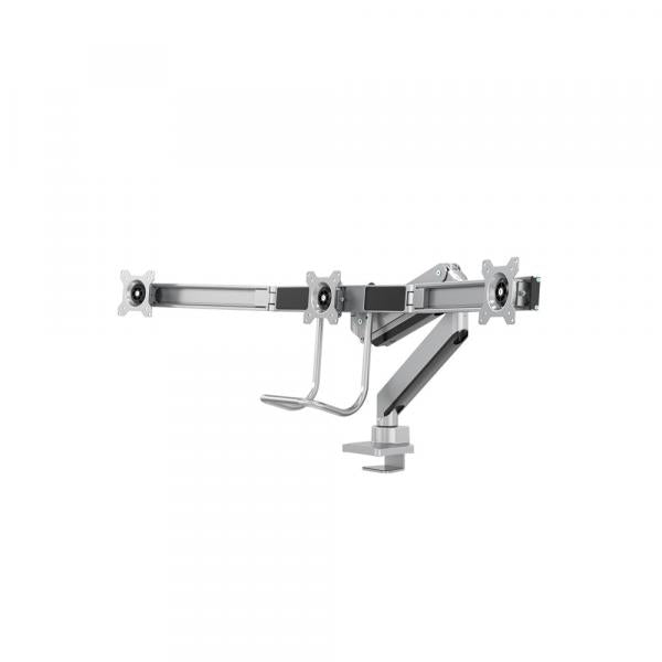 Laden Sie das Bild in Galerie -Viewer, Neomounts neomounts nm-d775dx3silver flat screen desk mount, 17 27 , 6 kg, 100x100 mm, clamp, sil
