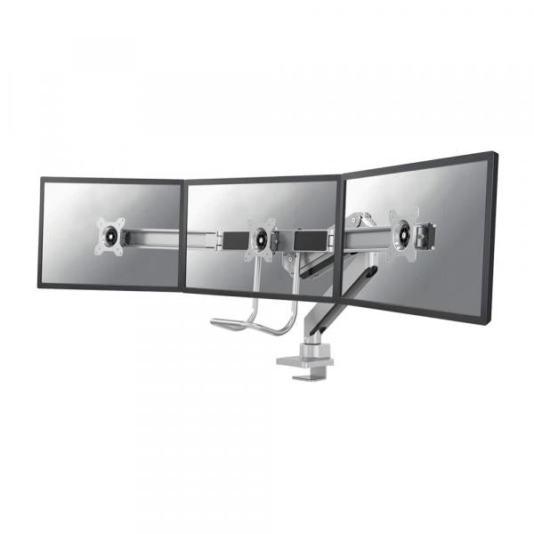 Laden Sie das Bild in Galerie -Viewer, Neomounts neomounts nm-d775dx3silver flat screen desk mount, 17 27 , 6 kg, 100x100 mm, clamp, sil