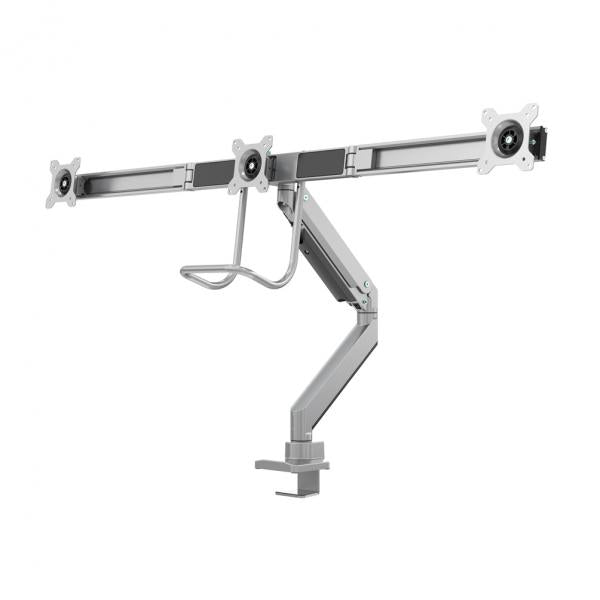 Laden Sie das Bild in Galerie -Viewer, Neomounts neomounts nm-d775dx3silver flat screen desk mount, 17 27 , 6 kg, 100x100 mm, clamp, sil