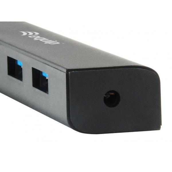 Load image into Gallery viewer, Equip 128954 4-port usb hub, usb 3.2 gen 1 type-c -> usb 3.2 gen 1 type-a, 5000 mbit s, black