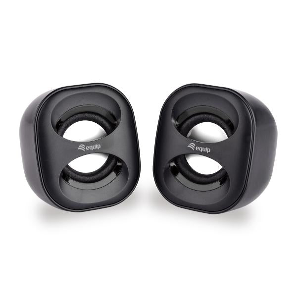 Load image into Gallery viewer, Equip 245330 mini usb speaker, 2.0 channels, wired, 3 w, 90 - 20 hz, 40 o, black