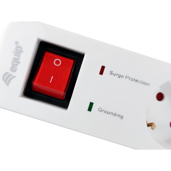 Laden Sie das Bild in Galerie -Viewer, Equip 245554, 5-outlet power strip with 2x usb, 5x ac outlet(s) indoor, type f, 1.5 mm², 1.8 m