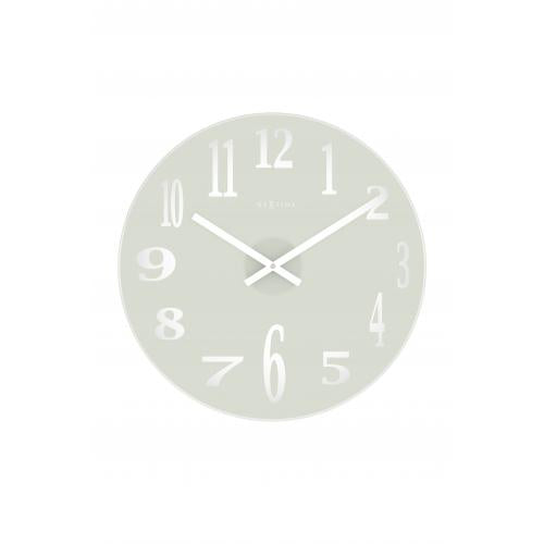 Load image into Gallery viewer, Nextime klok 2472 mirror glass, ø43 cm, wall, white
