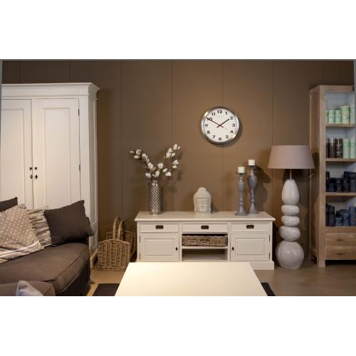 Load image into Gallery viewer, Nextime klok 2521 arabic, ø33 cm, wall, white
