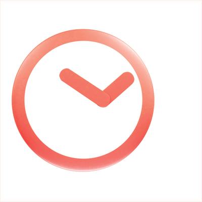 Load image into Gallery viewer, Nextime klok 2615ro focus, ø25 cm, wall, white red