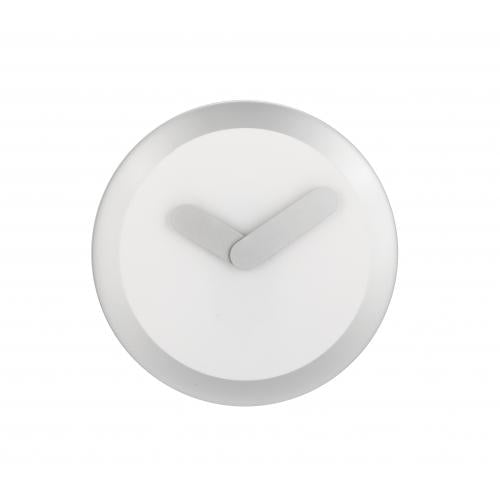 Load image into Gallery viewer, Nextime klok 2615zi focus, ø25 cm, wall, white silver