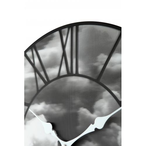 Load image into Gallery viewer, Nextime klok 3037 clouds, ø39 cm, wall, black