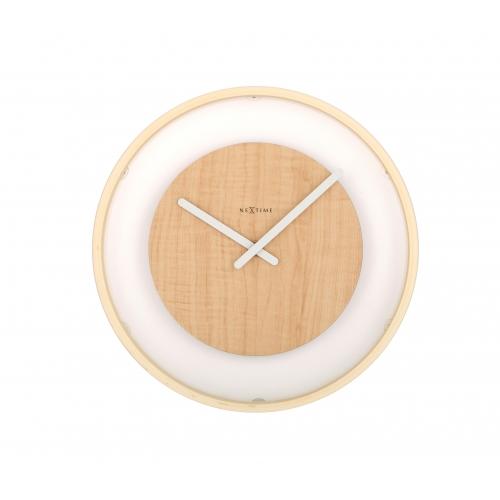 Load image into Gallery viewer, Nextime klok 3046 wood loop, ø30 cm, wall, wood