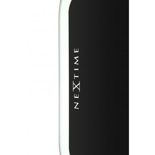 Load image into Gallery viewer, Nextime klok 3072zw thumbs up, 40.5x41.cm, wall, black silver