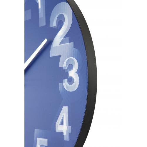 Load image into Gallery viewer, Nextime klok 3077bl 3d, ø39.5 cm, wall, blue white