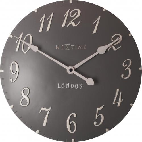 Load image into Gallery viewer, Nextime klok 3084gs london arabic, ø34.5cm, wall, gray white