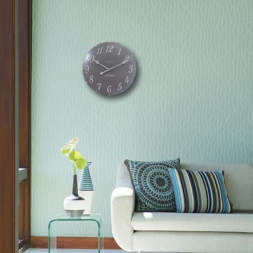 Load image into Gallery viewer, Nextime klok 3084gs london arabic, ø34.5cm, wall, gray white