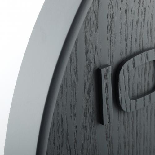 Load image into Gallery viewer, Nextime klok 3096gs wood wood medium, ø35.5 cm, wall, gray