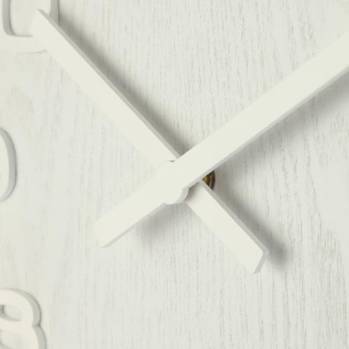 Load image into Gallery viewer, Nextime klok 3096wi wood wood medium, ø35.5 cm,wall, white