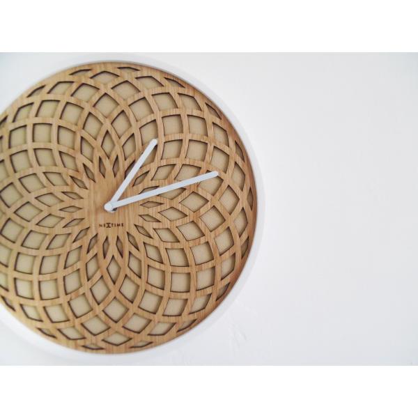 Load image into Gallery viewer, Nextime klok 3150be sun small, ø35 cm, wall, beige