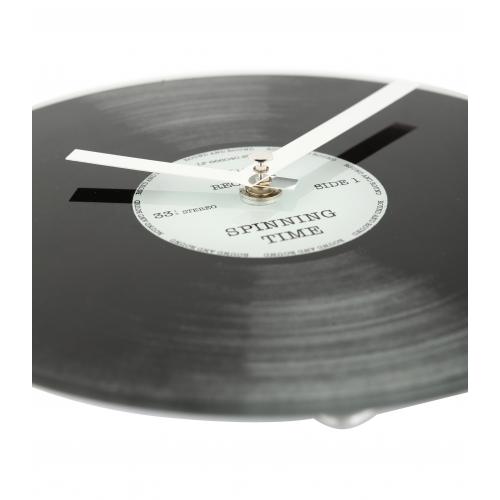 Load image into Gallery viewer, Nextime klok 5163 little spinning time, ø20 cm, wall, black