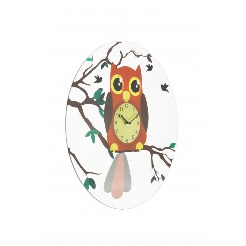 Load image into Gallery viewer, Nextime klok 8169 oohoo, ø43 cm, wall, multi-color