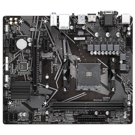 Load image into Gallery viewer, Gigabyte a520m s2h, matx, amd,am4, a520, ryzen 3 3rd gen, 64gb, 2x dimm ddr4, 5000 mhz, usb3.1, m.2