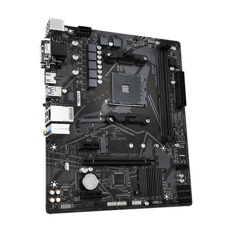 Load image into Gallery viewer, Gigabyte a520m s2h, matx, amd,am4, a520, ryzen 3 3rd gen, 64gb, 2x dimm ddr4, 5000 mhz, usb3.1, m.2