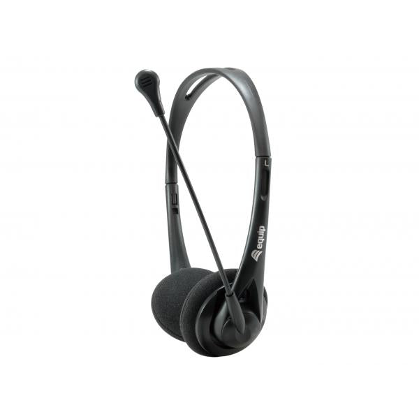 Load image into Gallery viewer, Equip 245302 chat headset, 3.5mm, head-band, calls music, binaural, rotary, black