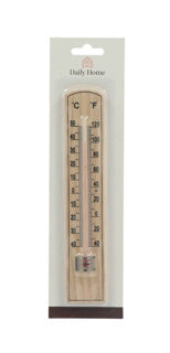 Chargez l'image dans la visionneuse de la galerie, Daily home kamer thermometer hout 20 cm | 12 stuks