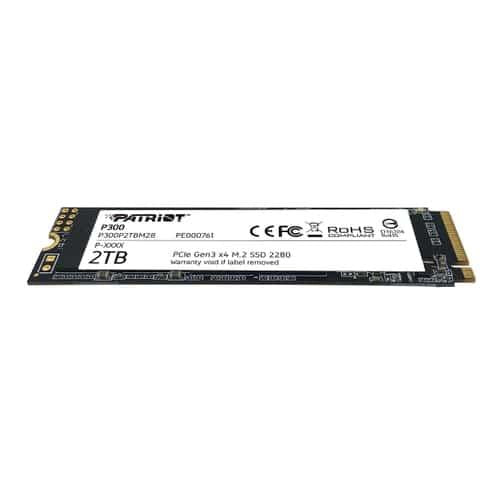 Load image into Gallery viewer, Patriot p300p2tbm28 p300 ssd, 2tb, m.2 2280, pcie 3x4, nand, hmb cache, 2100 1650 mb s, 290k iops
