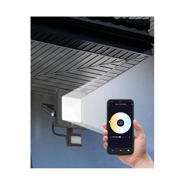 Load image into Gallery viewer, Woox r5113 smart floodlight met pir-sensor is uw unieke compagnon voor buitenbeveiliging.