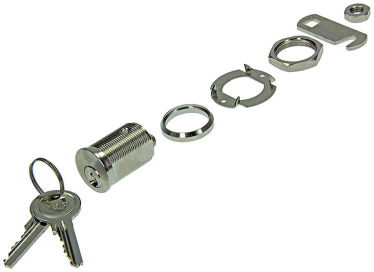 Afbeelding laden in galerijviewer, Mack 1015858 - 1 brievenkastslot vernikkeld 25mm | 5 stuks