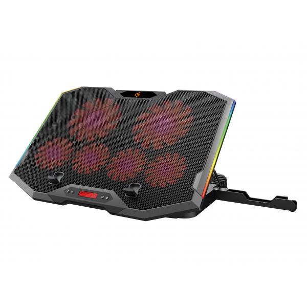 Load image into Gallery viewer, Conceptronic thyia01b thyia ergo 6-fan gaming laptop cooling stand, 17 43.2 cm, 6 pc(s) buttons,