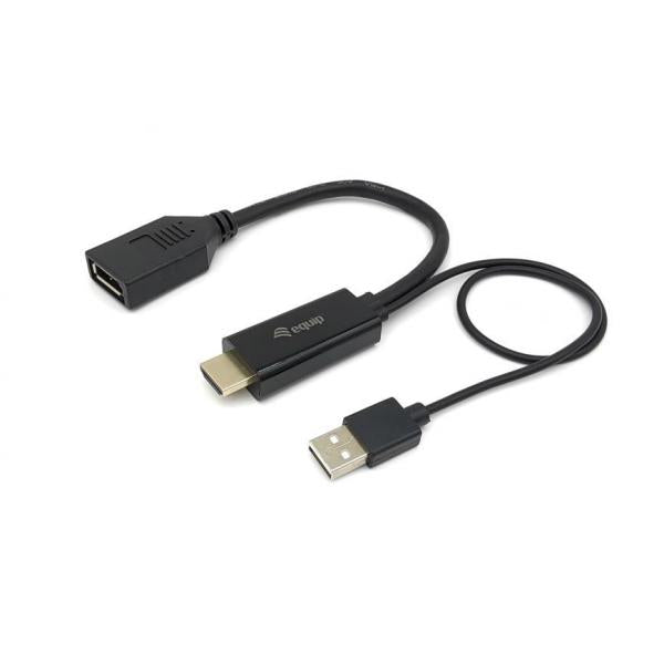 Load image into Gallery viewer, Equip 119039 hdmi to displayport adapter, 0.15 m, hdmi type a (standard) displayport, male, straight