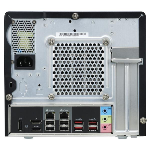 Load image into Gallery viewer, Shuttle sh570r8 black xpc slim cube pc barebone, 13l sized, lga1200, 4x ddr4, dimm, wi-fi 5, 500 w