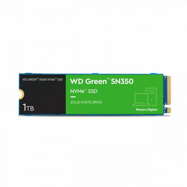 Load image into Gallery viewer, Western digital wds100t3g0c sn350 green ssd, 1 tb, m.2 nvme, qlc, 3200 3000 mb s