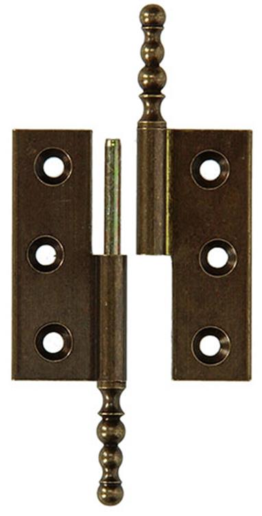 Afbeelding laden in galerijviewer, Mack 1013559 - 2 meubelpaumellen links verbronsd h 50 x b 40 mm | 5 stuks