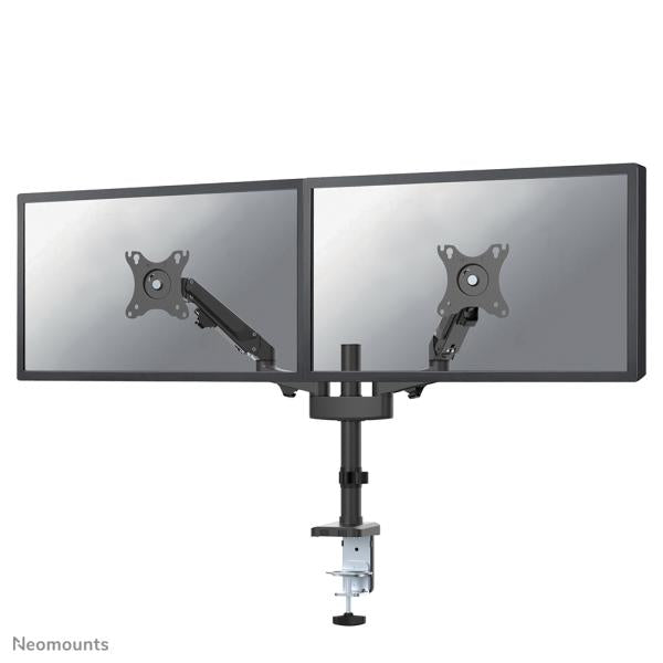 Laden Sie das Bild in Galerie -Viewer, Neomounts neomounts ds70-750bl2desk pole mount, clamp grommet, duall-mount, 17 27 inch