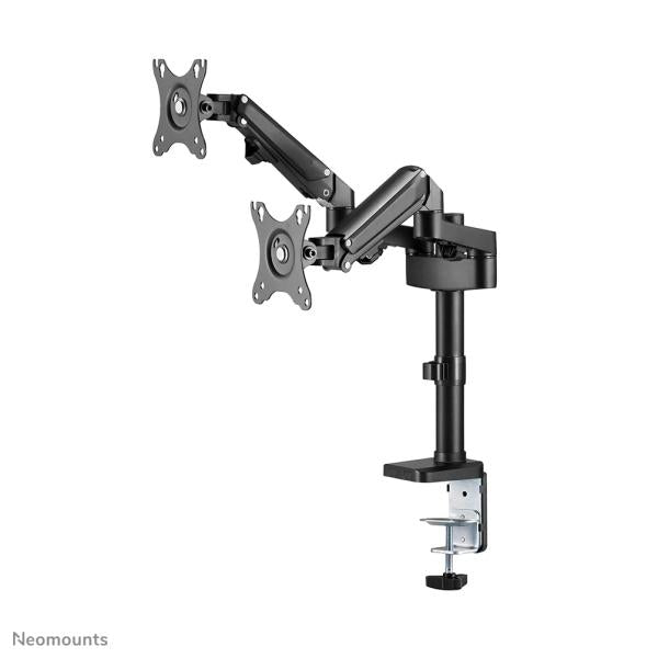 Laden Sie das Bild in Galerie -Viewer, Neomounts neomounts ds70-750bl2desk pole mount, clamp grommet, duall-mount, 17 27 inch