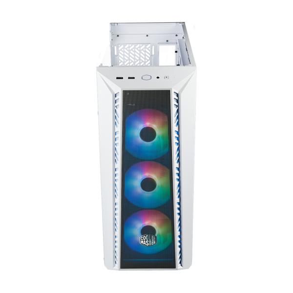 Load image into Gallery viewer, Cooler master mb520-wgnn-s00 masterbox 520 mesh white, atx, midi, edge-to-edge transparent window