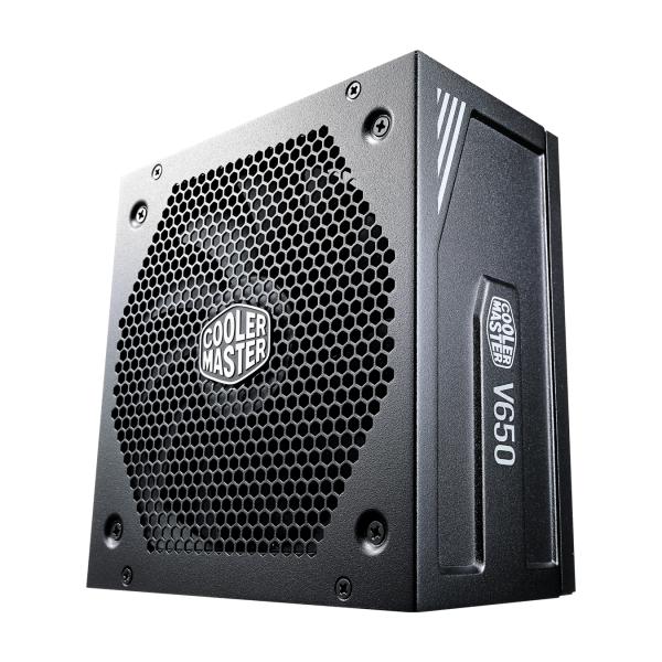 Load image into Gallery viewer, Cooler master mpy-650v-afbag-eu v650 gold v2, atx, 650w, modular, apfc, 135mm, 32 db (silent), black
