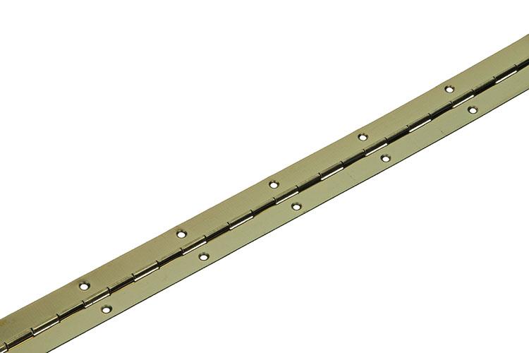 Afbeelding laden in galerijviewer, 1013335 - 1 piano scharnier vermessingd l 174 cm x 32 mm | 10 stuks